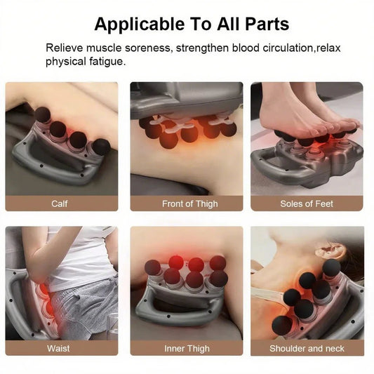 16 - Head Cordless Massage Gun - Deep Tissue Percussion Therapy for Back/Leg Muscle Relief with 9 Adjustable Speeds (Home & Gym Use) - Friendly Smart Shopping