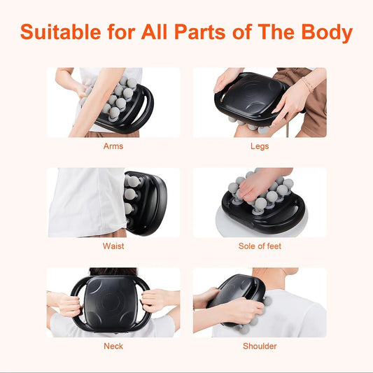 16 - Head Fascia Gun High - Frequency Vibration Body Massage Gun Waist and Back Massager Neck Shoulder Massager Muscle masajeador - Friendly Smart Shopping