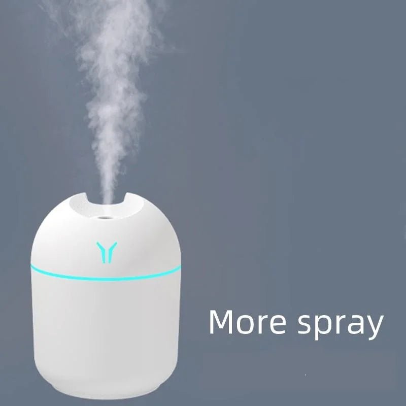 250ML USB Mini Air Humidifier Aroma Essential Oil Diffuser For Home Car Ultrasonic Mute Mist Maker Diffuser with LED Color Lamp - Friendly Smart Shopping