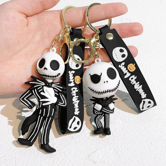 Christmas Eve Scary Skeleton Jack Keychain Car Keychain Cute, Fun And Personalized Bag Decoration Pendant With Commemorative Sig - Friendly Smart Shopping