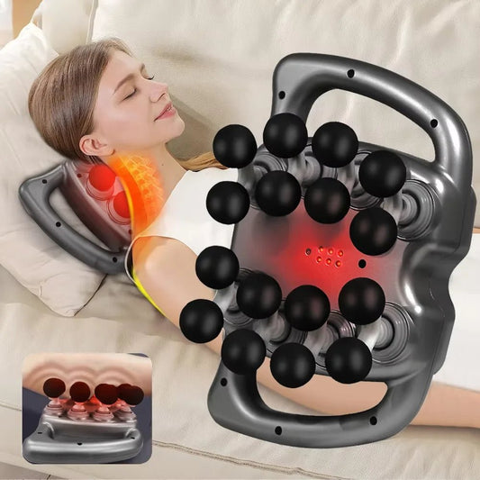 Fascia Gun Muscle Massager Gun Sixteen - head High Frequency Neck Shoulder Waist Massage Machine Professional Fascia Massage Gun - Friendly Smart Shopping