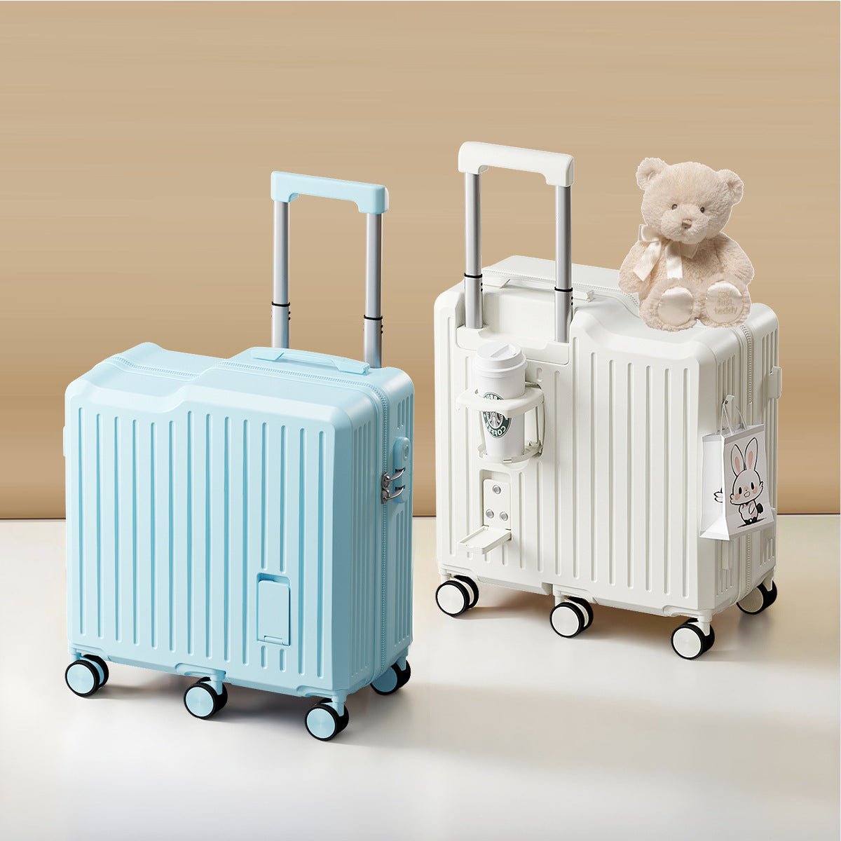 Fashion Personality Small Sitting Trolley Case - Friendly Smart Shopping