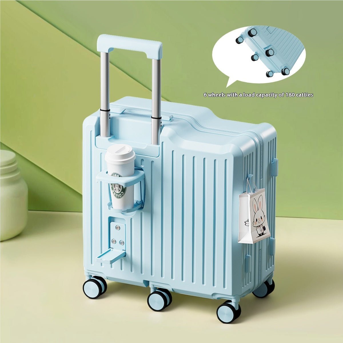 Fashion Personality Small Sitting Trolley Case - Friendly Smart Shopping