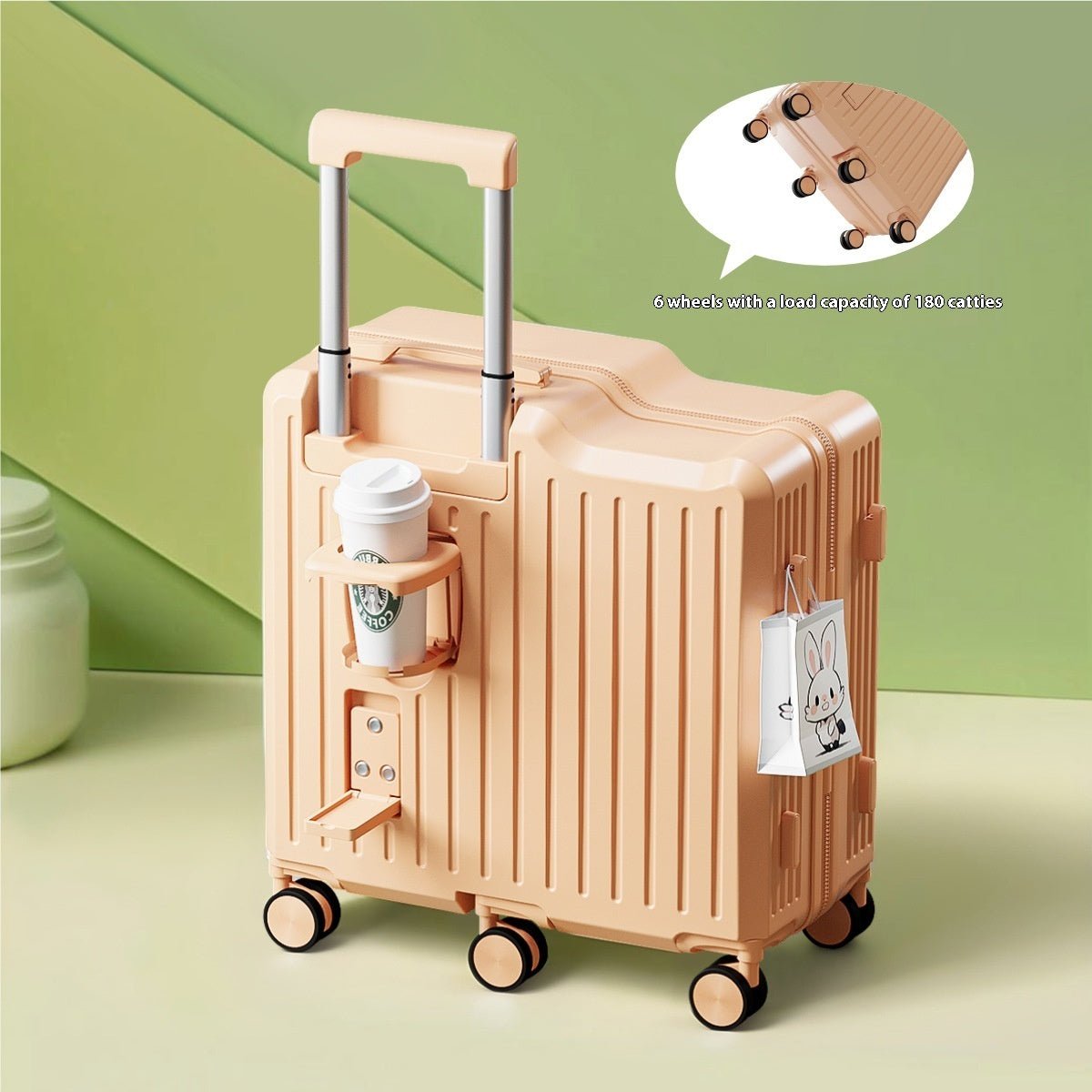 Fashion Personality Small Sitting Trolley Case - Friendly Smart Shopping