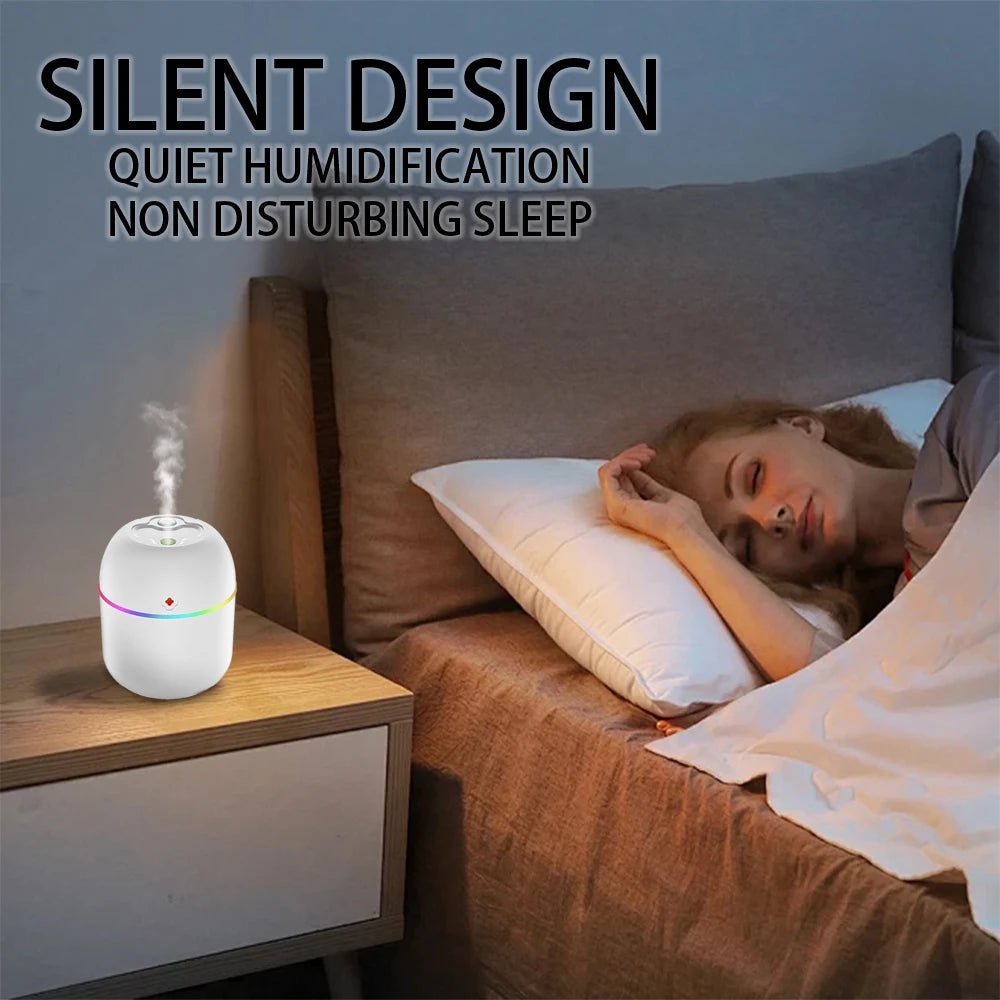 Mini Portable Air Humidifier USB Atomizer Aroma Diffuser Desktop Indoor Household Mute Hydrating Air Atomization Humidifie - Friendly Smart Shopping