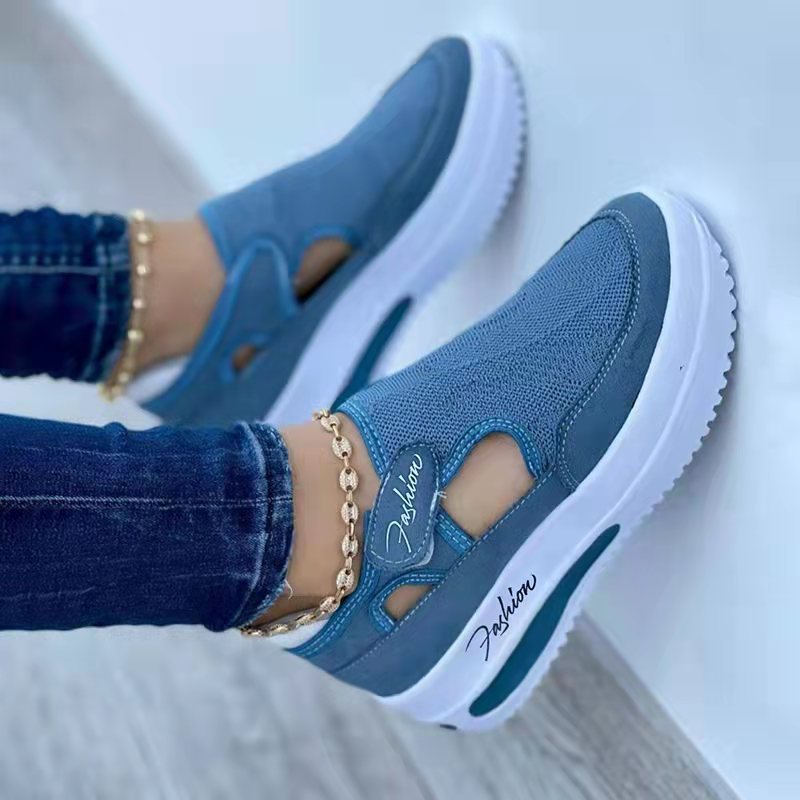 Women's Sneakers Summer New Ladies Casual Low Wedge Breathable Non - Slip Comfort Feamle Sport Shoes Mesh Shoes Fashion Style - Friendly Smart Shopping