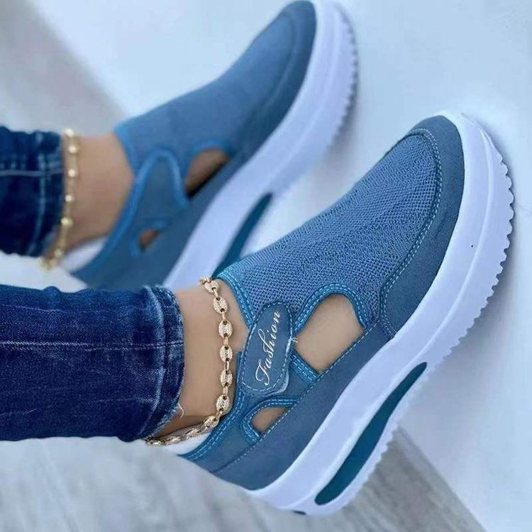 Women's Sneakers Summer New Ladies Casual Low Wedge Breathable Non - Slip Comfort Feamle Sport Shoes Mesh Shoes Fashion Style - Friendly Smart Shopping