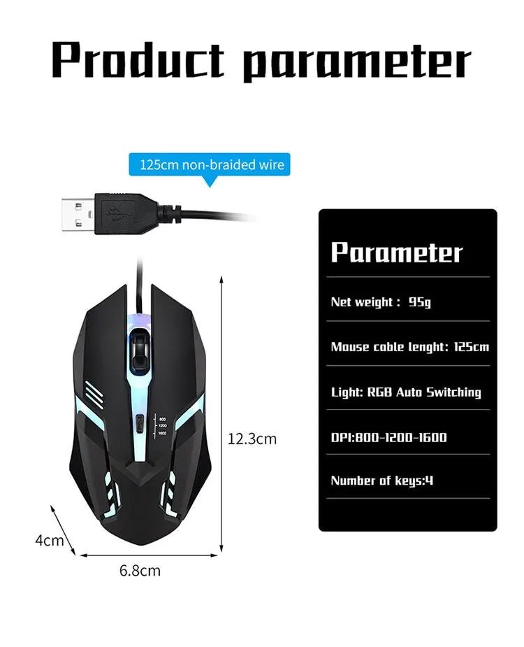 2025 Latest High Quality Ergonomic Design Gaming Mouse Desktop Computer Laptop USB Backlit Mouse Manufacturers Hot Sale - Friendly Smart Shopping