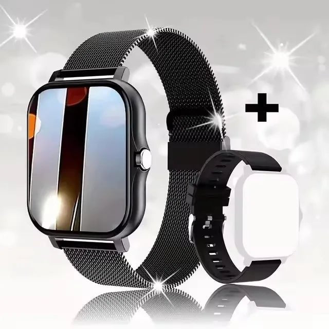2025 Smart Watch 2.01‘’ Full Touch Amoled BT Call Sport Waterproof Watches Heart Rate Blood Pressure SmartWatch for Men Women - Friendly Smart Shopping