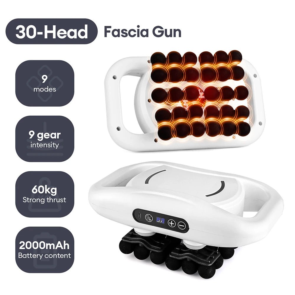 22 - Head Fascia Gun High - Frequency Vibration Body Massage Gun Back and Waist Massager Neck Shoulder Massager Muscle masajeador - Friendly Smart Shopping