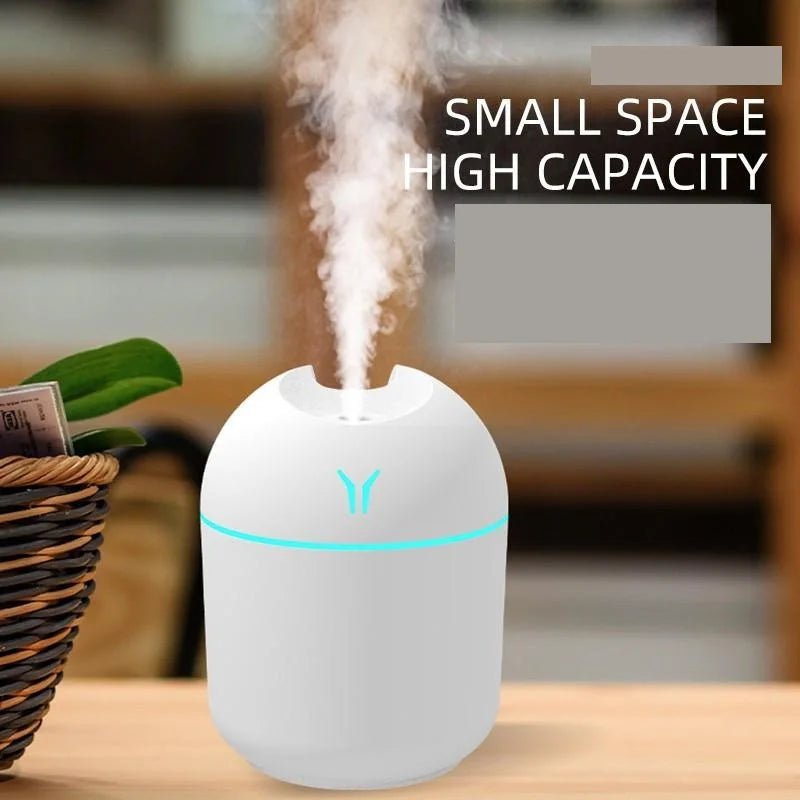 250ML USB Mini Air Humidifier Aroma Essential Oil Diffuser For Home Car Ultrasonic Mute Mist Maker Diffuser with LED Color Lamp - Friendly Smart Shopping