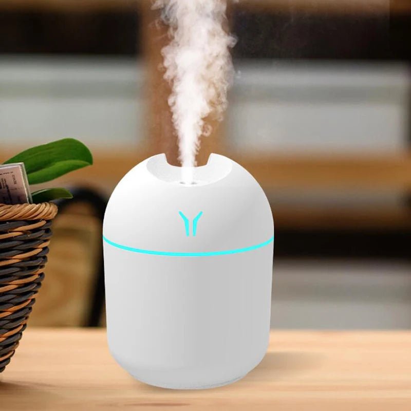 250ML USB Mini Air Humidifier Aroma Essential Oil Diffuser For Home Car Ultrasonic Mute Mist Maker Diffuser with LED Color Lamp - Friendly Smart Shopping
