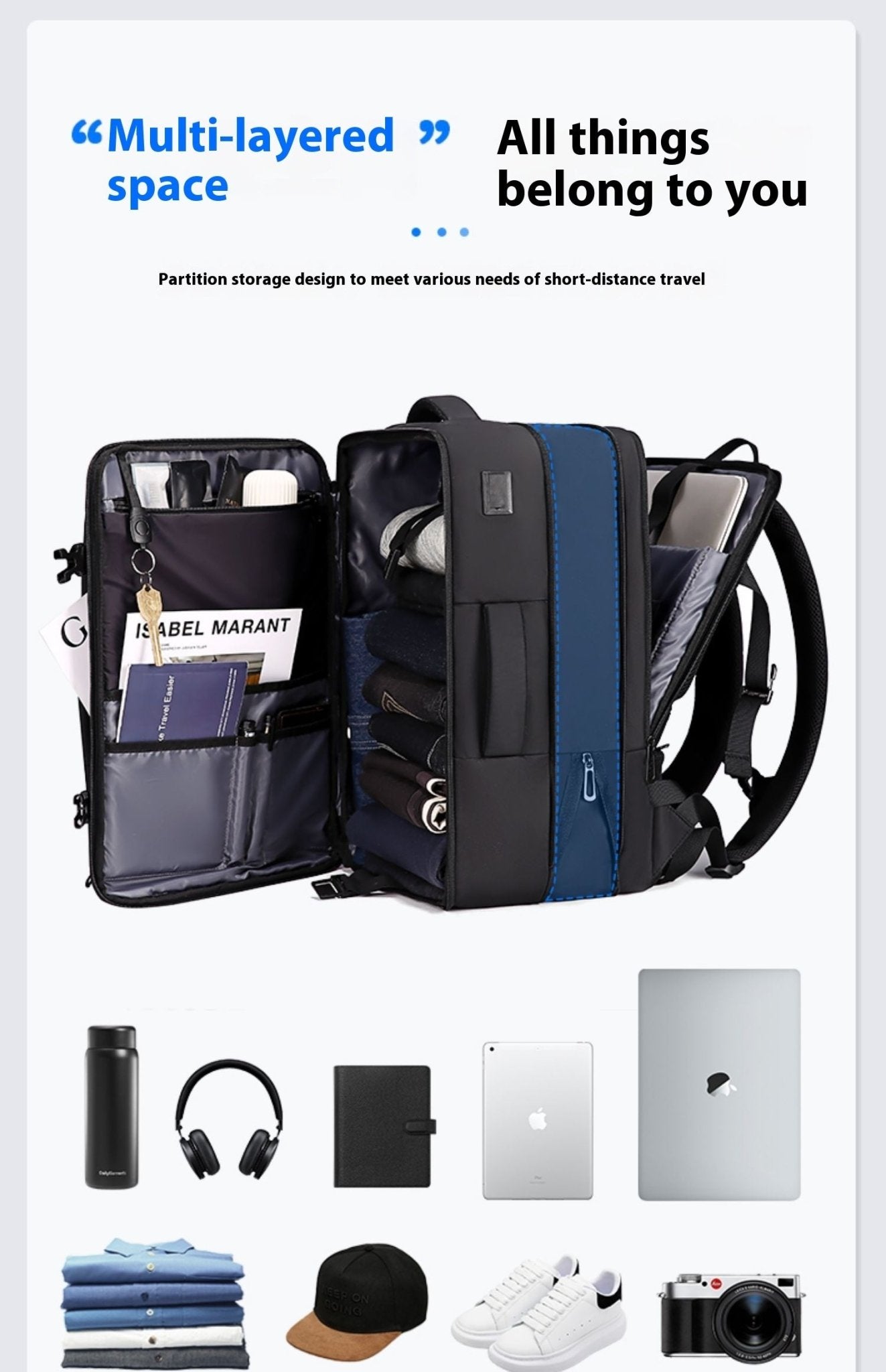 A Large Capacity Backpack For Men's Commuting Travel - Friendly Smart Shopping