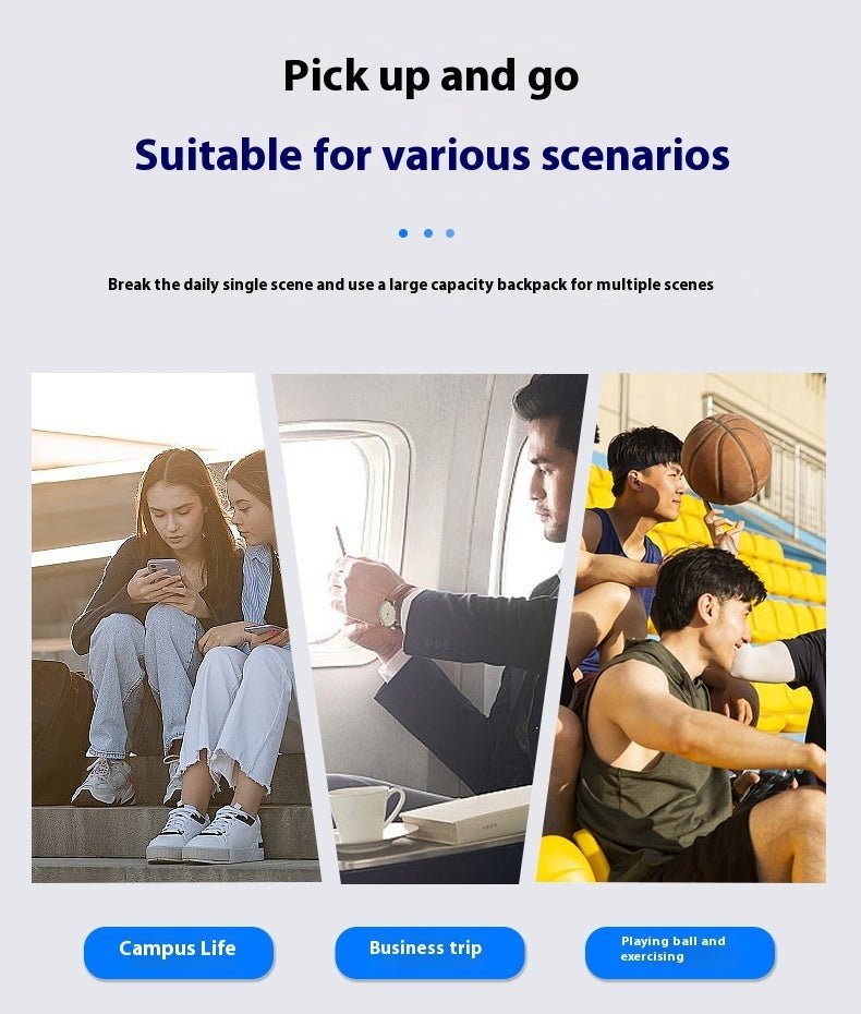 A Large Capacity Backpack For Men's Commuting Travel - Friendly Smart Shopping