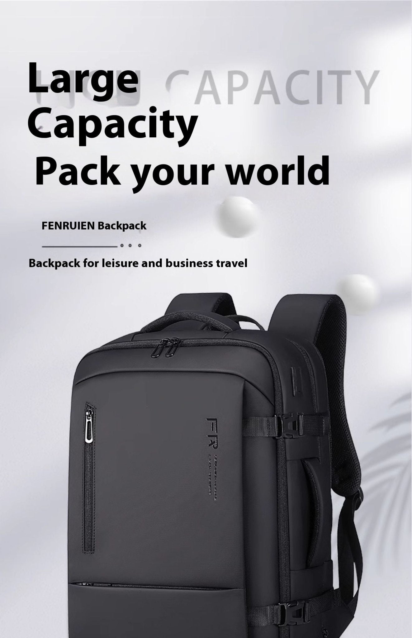 A Large Capacity Backpack For Men's Commuting Travel - Friendly Smart Shopping