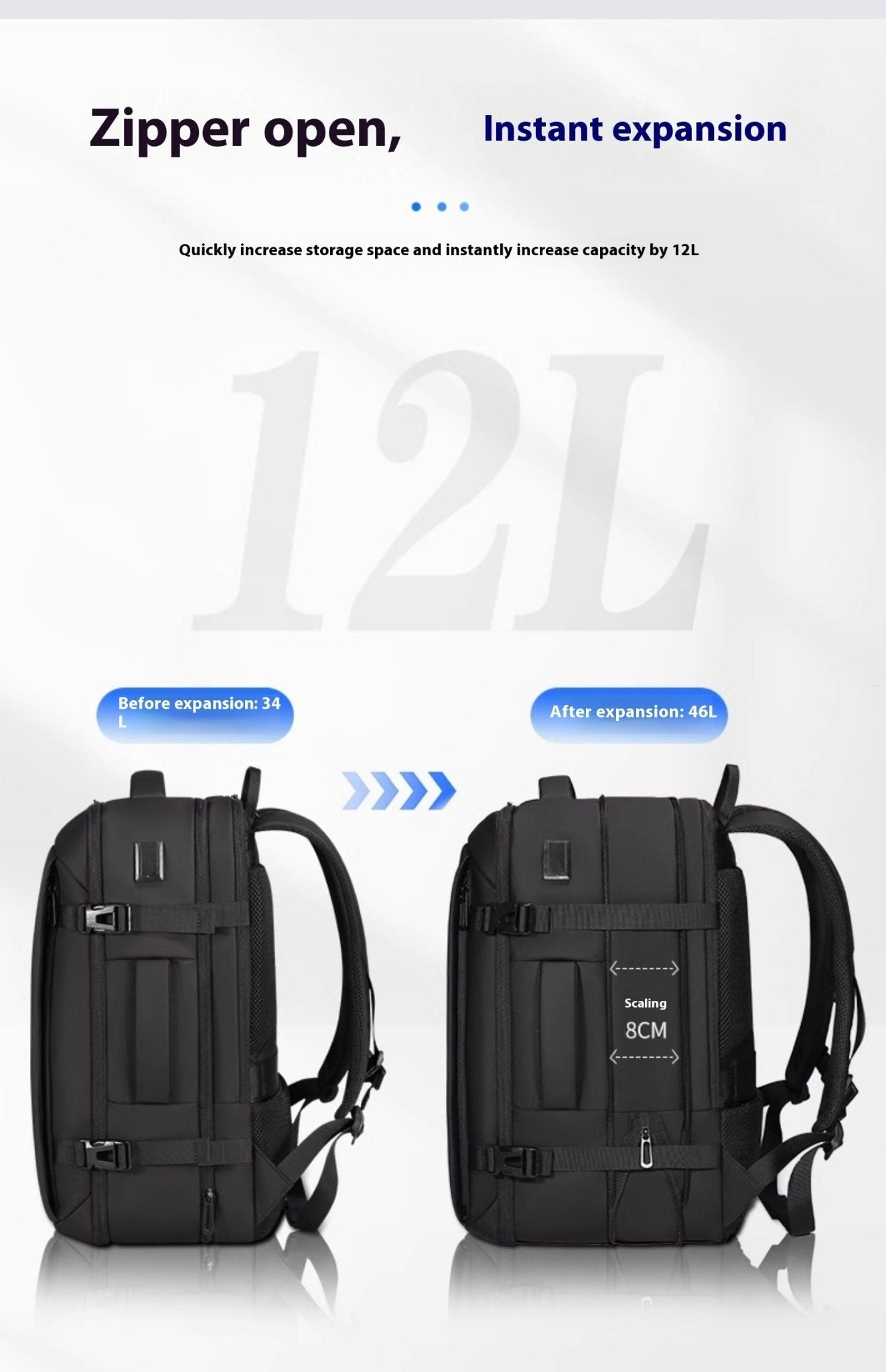 A Large Capacity Backpack For Men's Commuting Travel - Friendly Smart Shopping