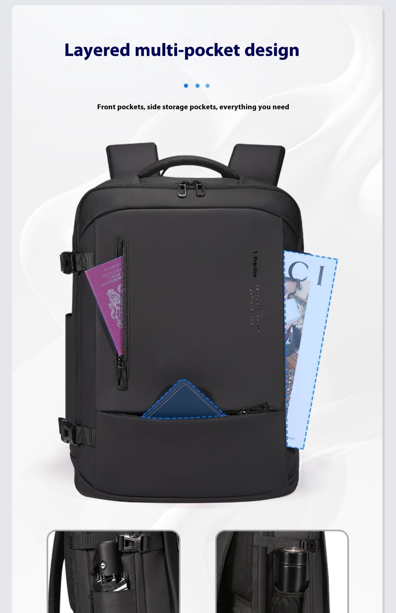A Large Capacity Backpack For Men's Commuting Travel - Friendly Smart Shopping