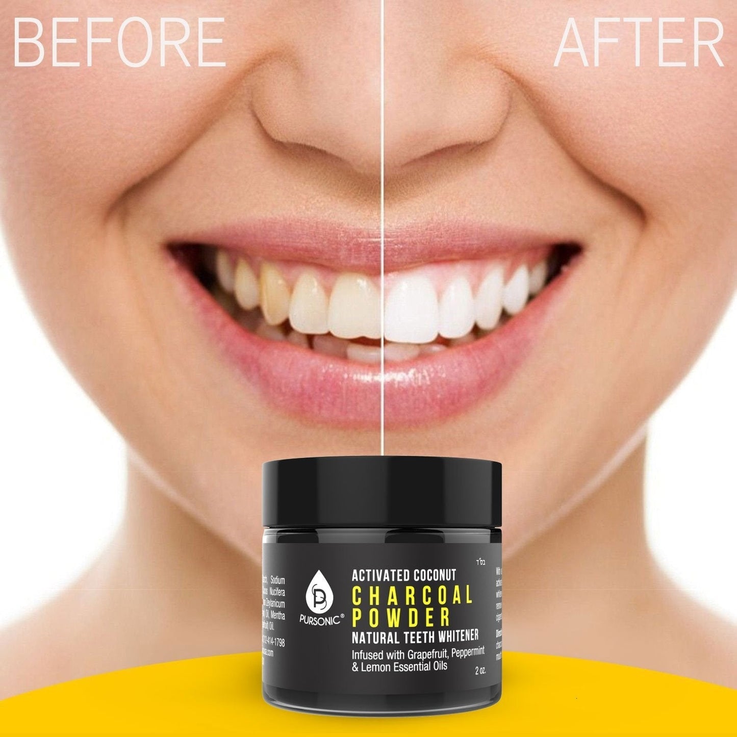 Activated Coconut Charcoal Powder Natural Teeth Whitener - Friendly Smart Shopping