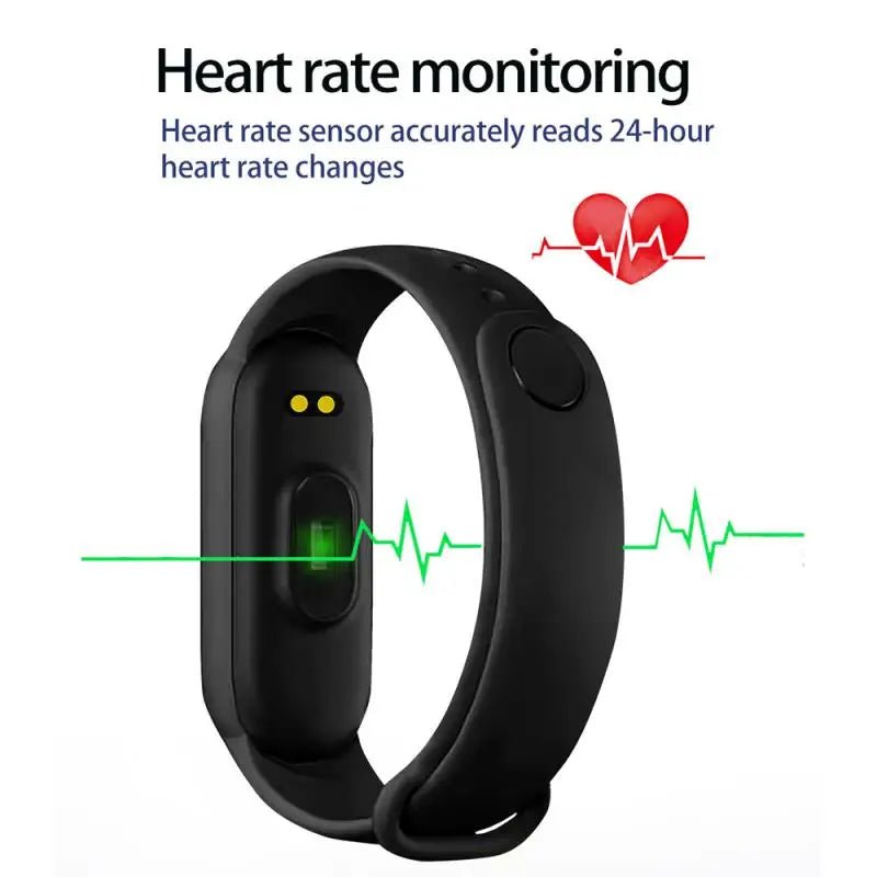 M6 Smart Watch Men Women Fitness Smart Bracelet Sports Band Heart Rate Blood Pressure Monitor Waterproof Multi - function Watches - Friendly Smart Shopping